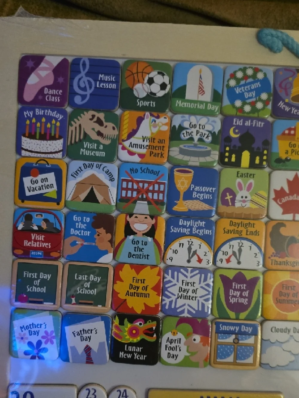 Melissa & Doug Magnetic Monthly Calendar 112 Magnets